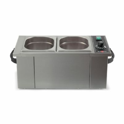 Bain-marie professionnel  poser 2 bacs GN 1/6 - 497x203x225 mm