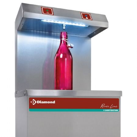 Refroidisseur d'eau professionnel à pédale 80 L/h Monophasé 400x385x1400 mm - Diamond Promo - BFX-1R/08-P