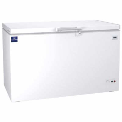 Bahut de congélation blanc couvercle plein température -24°C et capacité 395 L Bahut de congélation blanc couvercle plein température -24°C et capacité 395 L