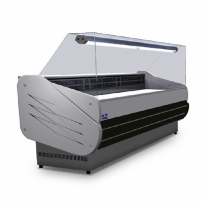 Vitrine bain-marie avec façade vitrée verticale monophasé avec 5 x GN 1/1 et +65°C Vitrine bain-marie avec façade vitrée verticale monophasé avec 5 x GN 1/1 et +65°C