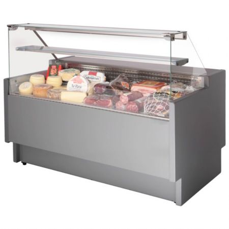 Vitrine de Traiteur Crèmerie ventilée 2000 mm avec vitre verticale positive - Virtus - BGB0442