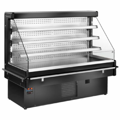 Armoire murale froide ventile noire self-service temprature +2/+4C et capacit 163 L