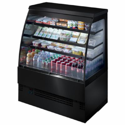 Comptoir froid ventil self-service noir temprature +3/+5C