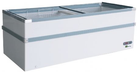 Conglateur vitr ngatif avec couvercles coulissants - 2050x960x825mm