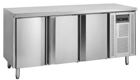 Comptoir de boulangerie positif 3 portes à charnières à fermeture automatique - Tefcold - BK310
