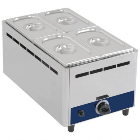 Bains Marie gaz de table, 1 cuve GN 150 mm - Virtus - BM11G