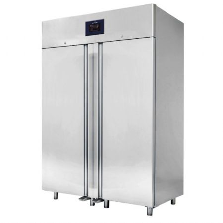 Armoire réfrigérateur positive professionnelle 1400 L 2 portes vitrées tropicalisée classe A - Virtus - BMA0024/FN