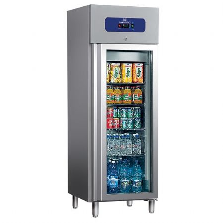 Armoire réfrigérée négative 400 L avec porte vitrée, 600x600x1950 mm - Virtus - BMB0014/FG