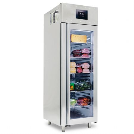 Armoire réfrigérée négative 700 L avec 2 portes vitrées, isolation 85 mm et WiFi - Virtus - BMB0029/FN