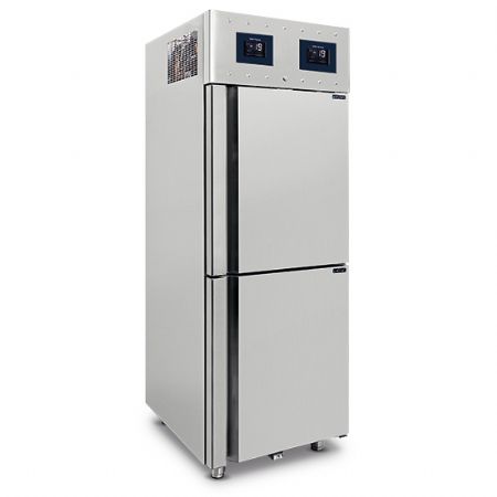 Armoire congélateur professionnelle 2 portes 350+350 litres en inox tropicalisée avec WiFi - Virtus - BMB0030/FN