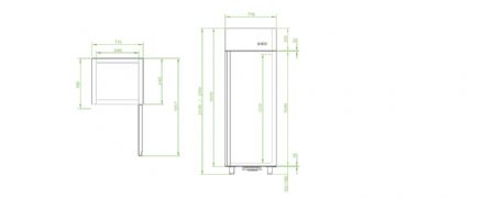 Armoire congélateur professionnelle 600 L tropicalisé - Virtus - BMB0061