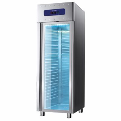 Congélateur professionnel inox 1 porte vitrée GN 2/1 -10/-22°C volume 700 L Congélateur professionnel inox 1 porte vitrée GN 2/1 -10/-22°C volume 700 L
