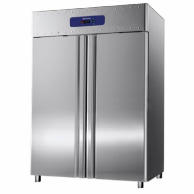 Congélateur inox 2 portes GN 2/1 plage -10/-22°C capacité 1400 L Congélateur inox 2 portes GN 2/1 plage -10/-22°C capacité 1400 L