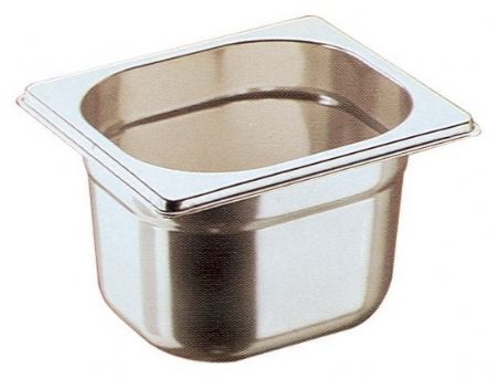 Bac gastronorme 1/6 en acier inoxydable 2,5 litres - Sofraca - BMBAC07
