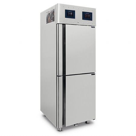 Armoire bi température 350 L en inox à 2 portes -2°C/+8°C - Virtus - BMC0012/FN
