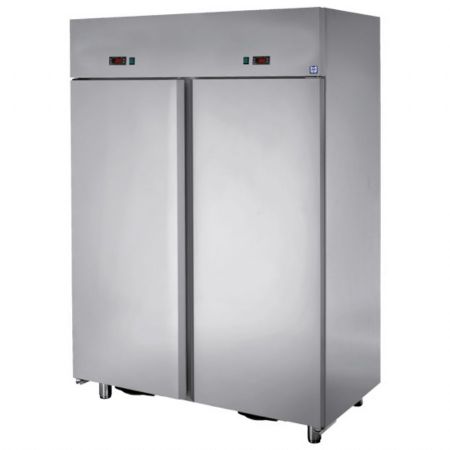 Armoire bi température 600 L positive et positive en inox à 2 portes DOMSYSTEM - Virtus - BMC0015/T