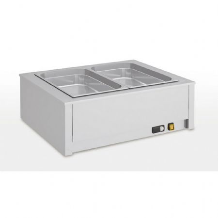 Bain-marie de table sec 2 bacs GN1/1 capacité 100 mm puissance 800 W - Eratos - BMMS-2GN