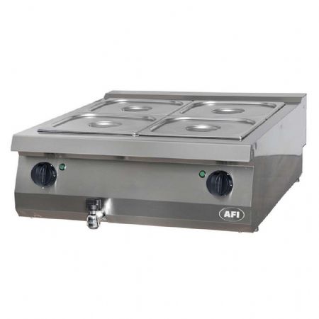 Bains-marie pro ligne profondeur 700 Monophasé 2 cuves - Afi-Collin-Lucy - BMP7E80