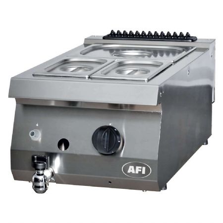 Bain marie professionnel  gaz 1 bac GN 1/1  poser - profondeur 700mm