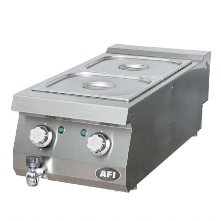 Bain marie lectrique 2 bacs GN 2/3  poser - profondeur 900mm