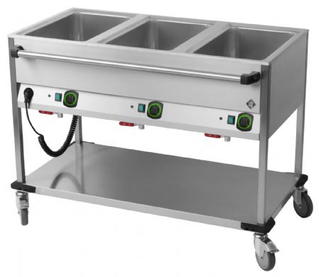 Bains Marie monophasé 3 cuves - RM Gastro - BMPD 3120