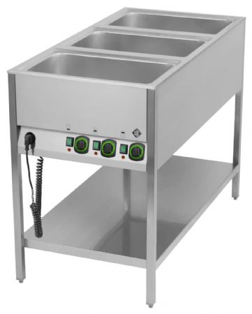 Bains Marie monophasé 3 cuves - RM Gastro - BMSK 3120