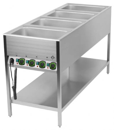 Bains Marie monophasé 4 cuves - RM Gastro - BMSK 4120