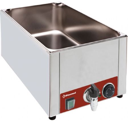 Bains Marie de table électrique GN 1/1 150 mm avec robinet - Diamond Promo - BMZR/XS Bains Marie de table électrique GN 1/1 150 mm avec robinet - Diamond Promo - BMZR/XS