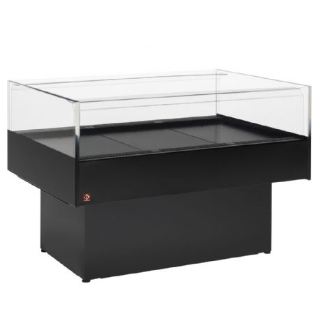 Réfrigérateur îlot panoramique self-service noir 1290x920x940 mm - Diamond Promo - BN129/V-B5/T2