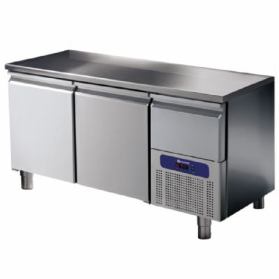 Table froide inox 2 portes GN 1/1 avec tiroir temprature -2/+8C