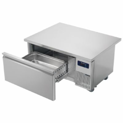 Soubassement de congélation inox 1 tiroir GN 2/1 température -10/-20°C Soubassement de congélation inox 1 tiroir GN 2/1 température -10/-20°C