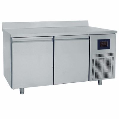 Table froide pâtissière 2 portes inox format 600x400 mm et température -2/+8°C Table froide pâtissière 2 portes inox format 600x400 mm et température -2/+8°C