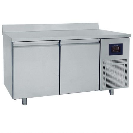 Tour réfrigéré pâtissier positif 2 portes 600x400 mm plan en inox et dosseret - WiFi - Virtus - BNZ0001/FNPI