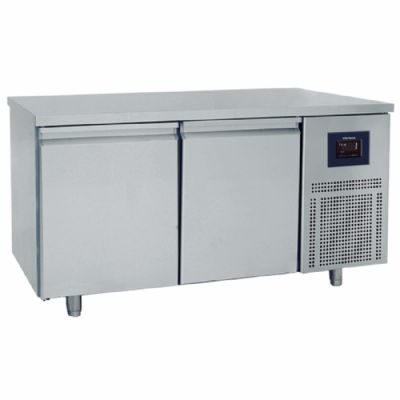 Table froide pâtissière 2 portes dessus inox 600x400 température -2/+8°C Table froide pâtissière 2 portes dessus inox 600x400 température -2/+8°C