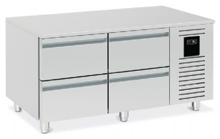 Soubassement réfrigéré positif 100 L avec 4 demi- - Nosem - BRU212-3 Soubassement réfrigéré positif 100 L avec 4 demi- - Nosem - BRU212-3