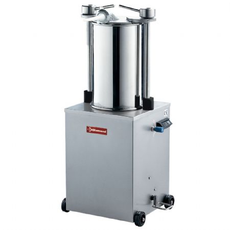 Poussoirs à viande hydraulique vertical en inox 35 L sur roues - Diamond - BSH-35C