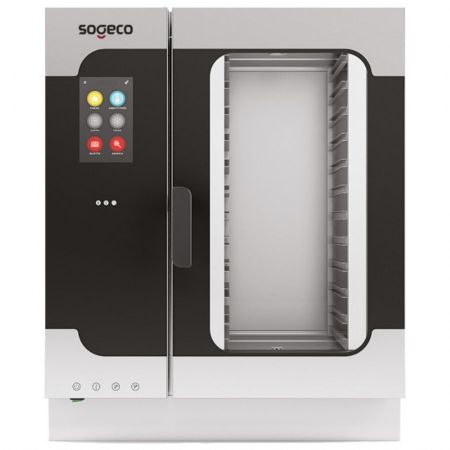 Four mixte professionnel électrique à vapeur directe nettoyage automatique, 11 niveaux GN 1/1, écran tactile - Triphasé - Virtus - BT1111ETDCS Four mixte professionnel électrique à vapeur directe nettoyage automatique, 11 niveaux GN 1/1, écran tactile - Triphasé - Virtus - BT1111ETDCS