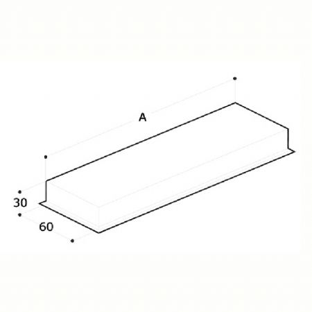 Collecteur pour double aspiration 2900 mm pour hotte 4000 mm