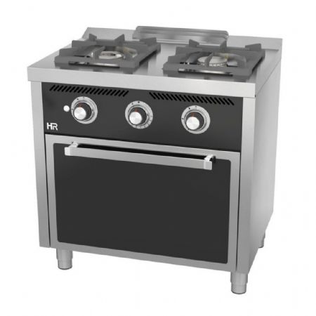 Fourneau profondeur 600 Gaz 2 brûleurs 18 kW - Hr Fainca - C2F600H