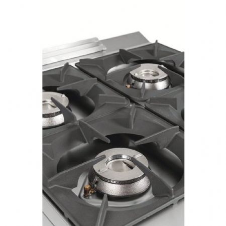 Fourneau profondeur 900 2 feux vifs Gaz 19000 kW sur placard - Hr Fainca - C2F900E