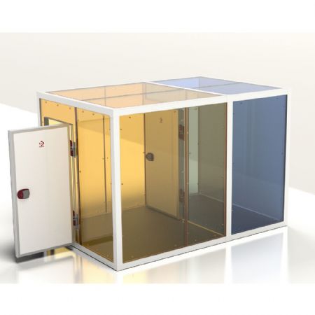 Chambre Froide sans groupe combi ISO 100, dim.int. 2230 x 3630 & 2230 x 2030 xh 2230 mm (18,05 + 10,09 m³) - Diamond - C3010/XBF-COMBI