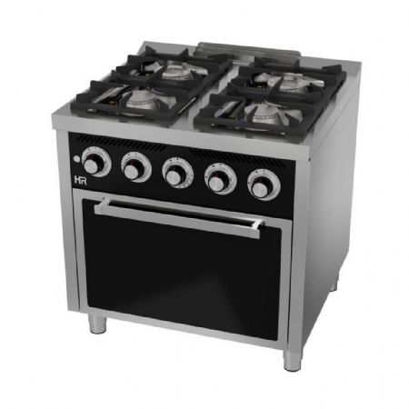 Cuisinière gaz 4 brûleurs 37,6 kW - Hr Fainca - C4F750H