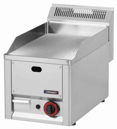 Plaque à snacker pro profondeur 600 Chrome Texturée 33 Gaz 4 kW - Casselin - C6PASCTG33