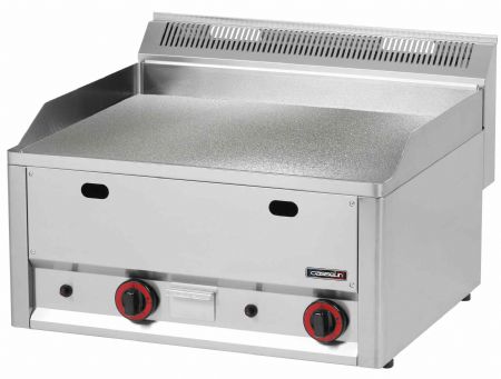 Plaque à snacker pro profondeur 600 Chrome Texturée 66 Gaz 8 kW - Casselin - C6PASCTG66