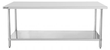 Table de Travail Inox 600 avec étagère 800 mm - Casselin - C6TTE80 Table de Travail Inox 600 avec étagère 800 mm - Casselin - C6TTE80