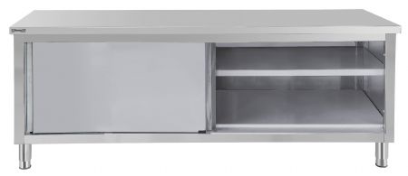 Meuble Bas de Rangement Inox Table travail 600 avec portes coulissantes 1400 mm - Casselin - C6TTPC140 Meuble Bas de Rangement Inox Table travail 600 avec portes coulissantes 1400 mm - Casselin - C6TTPC140