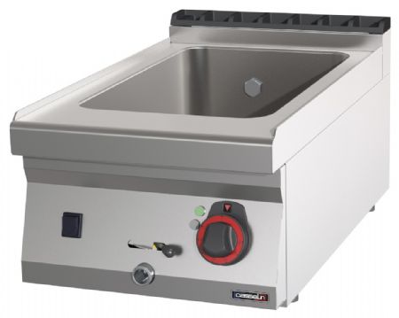 Bains-marie pro ligne profondeur 700 GN 1/1 200 mm avec vanne de vidange 40 Monophasé - Casselin - C7BM1200V40