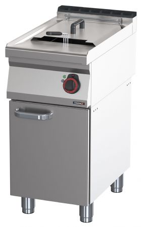 Friteuse cuisine pro profondeur 700 électrique avec soubassement 17 litres 40 - Casselin - C7FE1740S