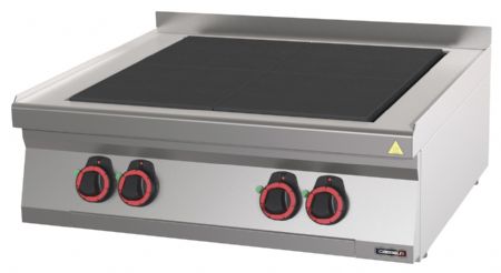 Fourneau profondeur 700 électrique à poser 4 plaques coup de feu 80 Triphasé - Casselin - C7FOE4P80 Fourneau profondeur 700 électrique à poser 4 plaques coup de feu 80 Triphasé - Casselin - C7FOE4P80
