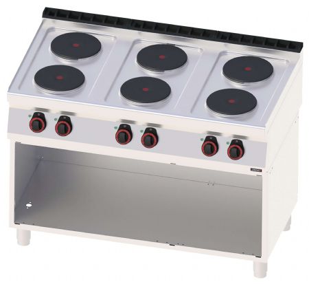 Fourneau profondeur 700 électrique 6 feux avec soubassement 120 triphasé - Casselin - C7FOE6F120S Fourneau profondeur 700 électrique 6 feux avec soubassement 120 triphasé - Casselin - C7FOE6F120S